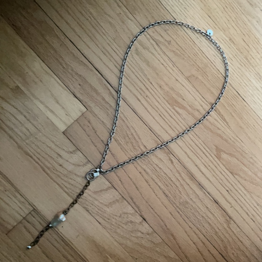 Chain necklace with fresh water pearl - Picture 4 of 4